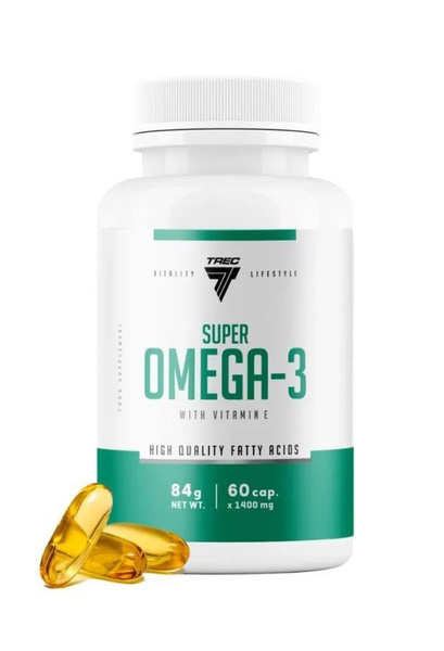 Trec Nutrition Super Omega-3: 1400mg, 60 Capsules - Heart & Brain Health