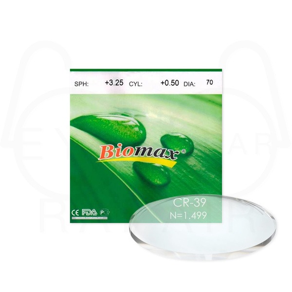 CR-39 Aspheric Polymer Lens: 70mm Diameter, N1.499 Index