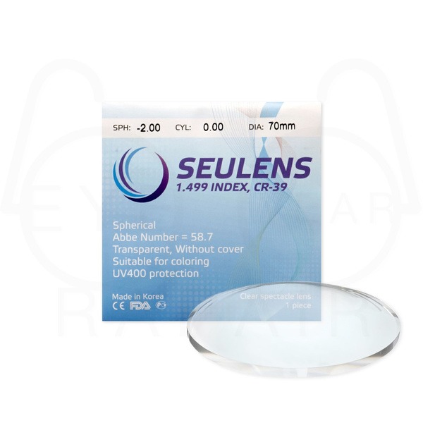 SEULENS CR-39 Polymer Lens: 70mm Diameter
