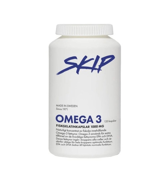 Omega-3 1000mg 120 Capsules (Skip, Sweden)