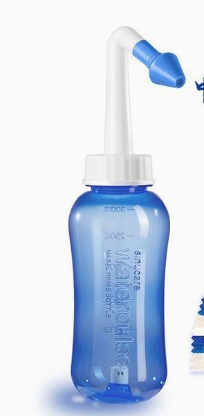 Nasal Irrigation System: 300ml Sinus Rinse for Kids & Adults