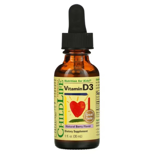 ChildLife Vitamin D3 Liquid (30ml) - Natural Berry Flavor