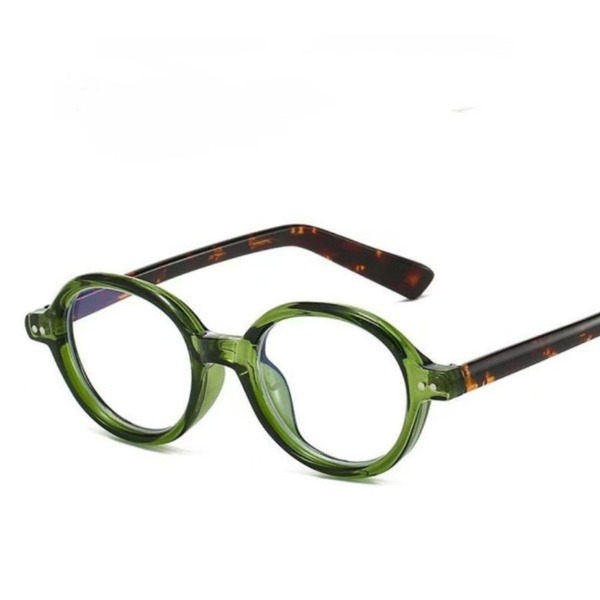 Women's Green Oval Eyeglasses +1.00