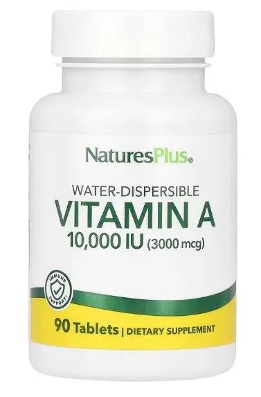 Nature's Plus Vitamin A 10,000 IU: Supports Eye & Skin Health (90 Tablets)