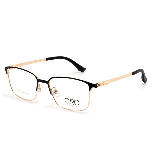 Men's Gold Metal Browline/Clubmaster Glasses Frames - Jlur Optic 02023378