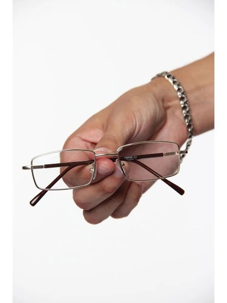 Ready-Made Reading Glasses with Plus Diopters: Metal Frame