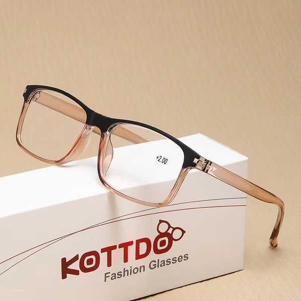 Men's Square Reading Glasses +2.0