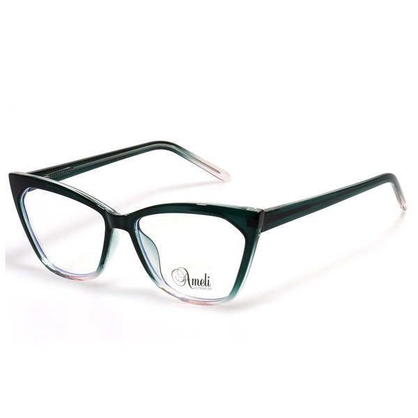 Women's Green Cat Eye Plastic Eyeglass Frames - Jlur Optic 02022684