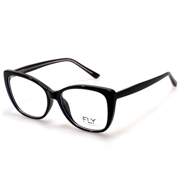 Black Butterfly/Dragonfly Rimmed Women's Jlur Optic Eyeglass Frames (Art. 02020757)