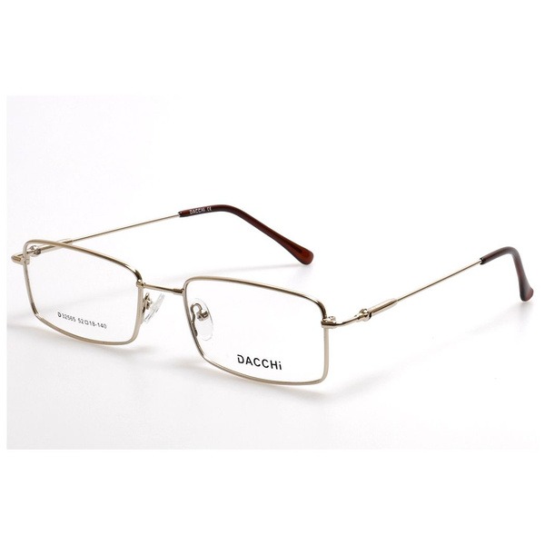 Silver Metal Rectangular Unisex Eyeglass Frames - Jlur Optic 02024453
