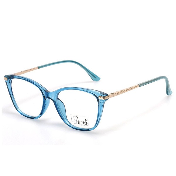 Women's Blue Cat Eye Plastic Rimmed Glasses - Jlur Optic 02022702