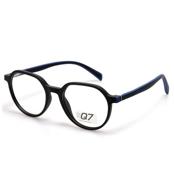 Men's Black Round/Panto Plastic Eyeglass Frames - Jlur Optic 02023941