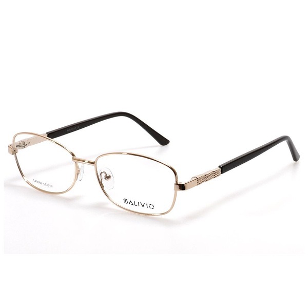 Women's Gold Metal Oval Rimmed Eyeglass Frames - Jlur Optic 02024376