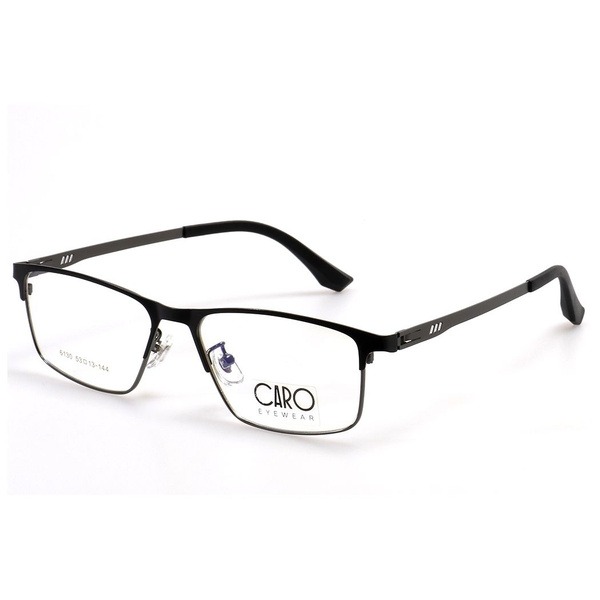 Men's Black Metal Rectangle Eyeglass Frames - Jlur Optic 02023381