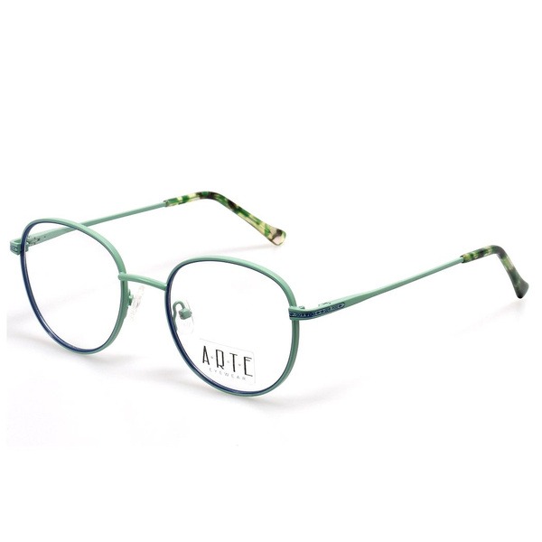 Women's Green Metal Round/Panto Rimmed Eyeglasses - Jlur Optic 02023401