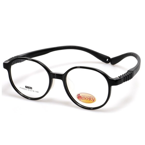 Kids' Round & Panto Black Plastic Eyeglass Frames - Jlur Optic 02024018