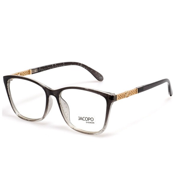 Women's Butterfly/Dragonfly Grey Plastic Rimmed Eyeglass Frames - Jlur Optic 02023561