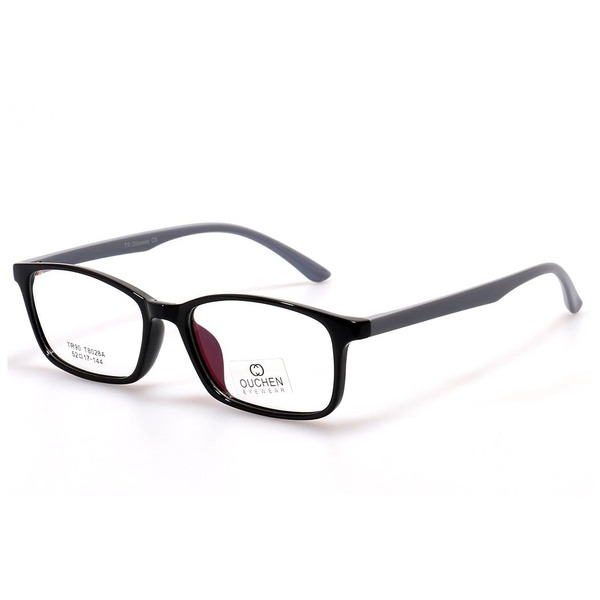 Women's Black TR-90 Rectangular Computer Glasses - Jlur Optic 02020710