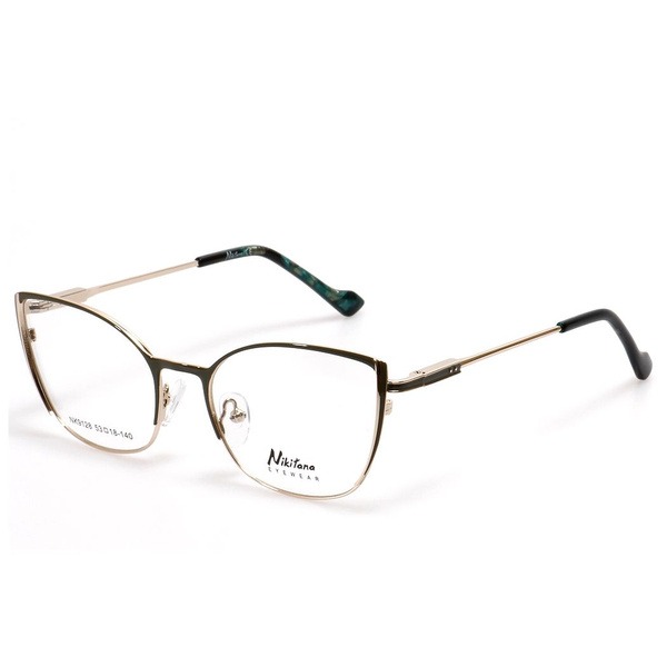 Women's Green Butterfly Metal Rimmed Glasses - Jlur Optic 02024351