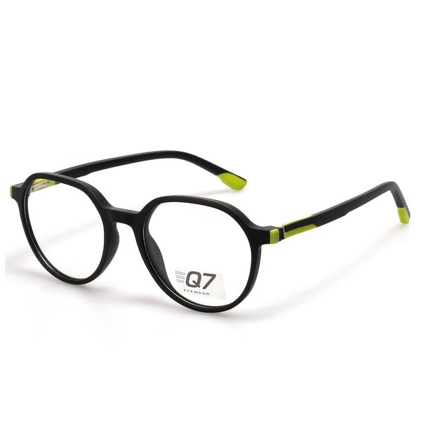 Men's Black Plastic Round/Panto Jlur Optic Eyeglass Frames (02023932)