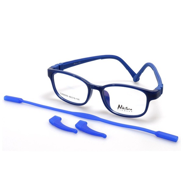 Teen Oval Blue Plastic Eyeglass Frames - Jlur Optic 02021936