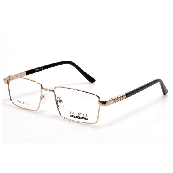 Men's Gold Metal Rectangle Eyeglass Frames - Jlur Optic 02024281