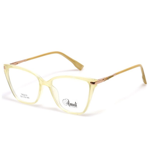 Women's Yellow Cat Eye TR-90 Plastic Eyeglass Frames - Jlur Optic 02022659