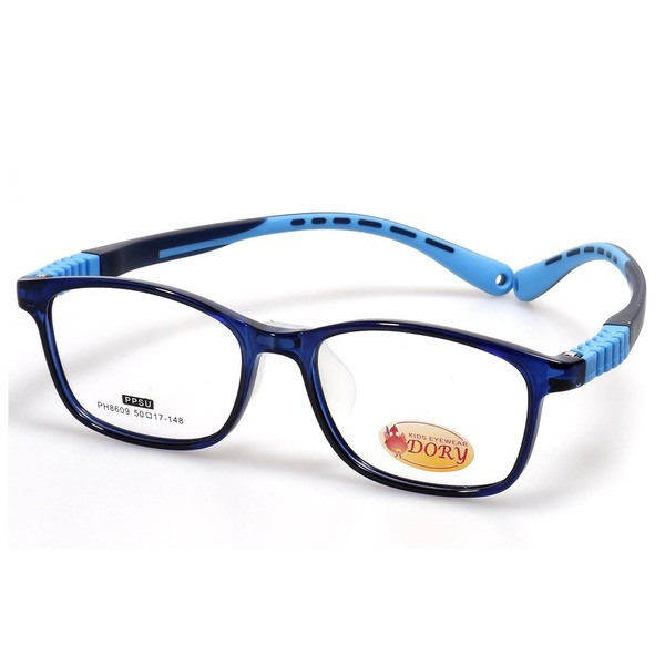 Kids' Blue Rectangular Plastic Eyeglass Frames - Jlur Optic 02024733