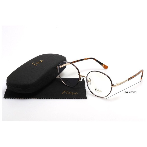 Women's Brown Metal Round/Panto Rimmed Eyeglass Frames - Jlur Optic 02022717