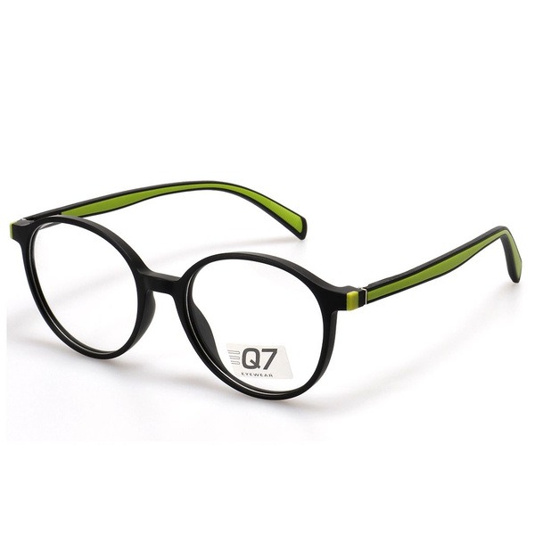 Men's Black Round Plastic Eyeglass Frames - Jlur Optic 02023945