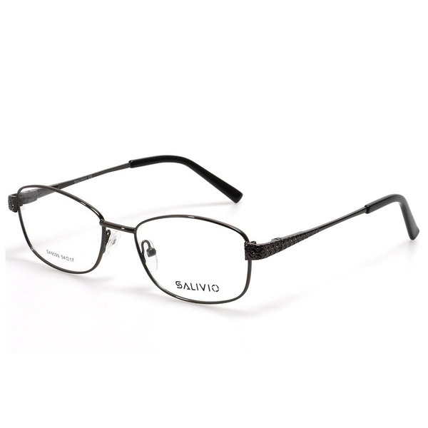 Women's Gray Metal Oval Rimmed Eyeglass Frames - Jlur Optic 02024584