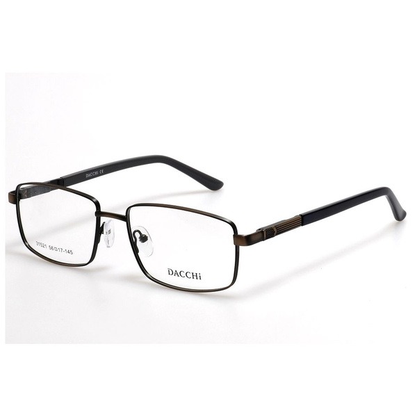 Men's Bronze Metal Rectangle Eyeglass Frames - Jlur Optic 02024482