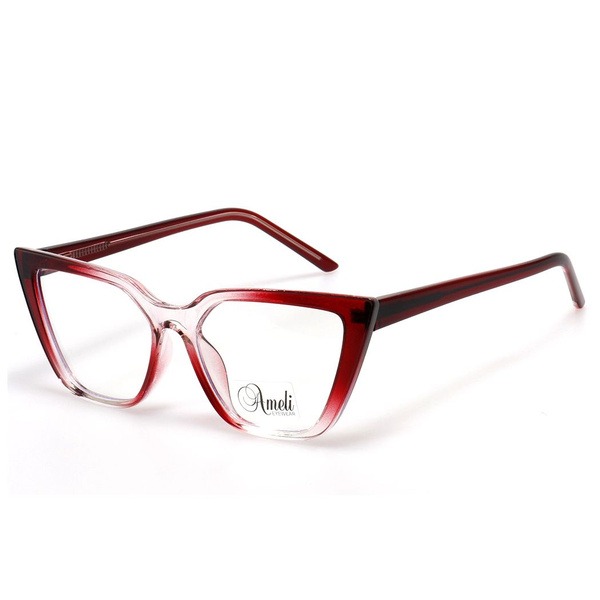 Red Cat Eye Plastic Women's Rimmed Glasses - Jlur Optic 02022689