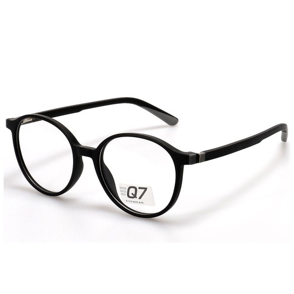 Men's Black Round Plastic Eyeglass Frames - Jlur Optic 02023950