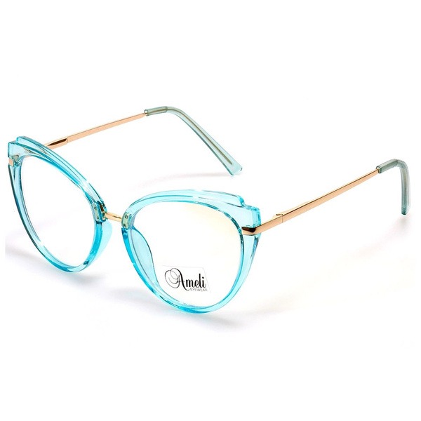 Women's Blue Cat Eye Rimmed Glasses - Jlur Optic 02021318