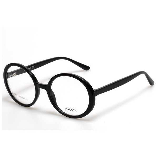 Unisex Black Round/Panto Plastic Eyeglass Frames - Jlur Optic 02024500
