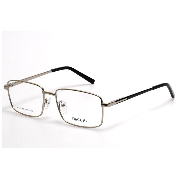 Men's Silver Metal Rectangle Eyeglass Frames - Jlur Optic 02024479