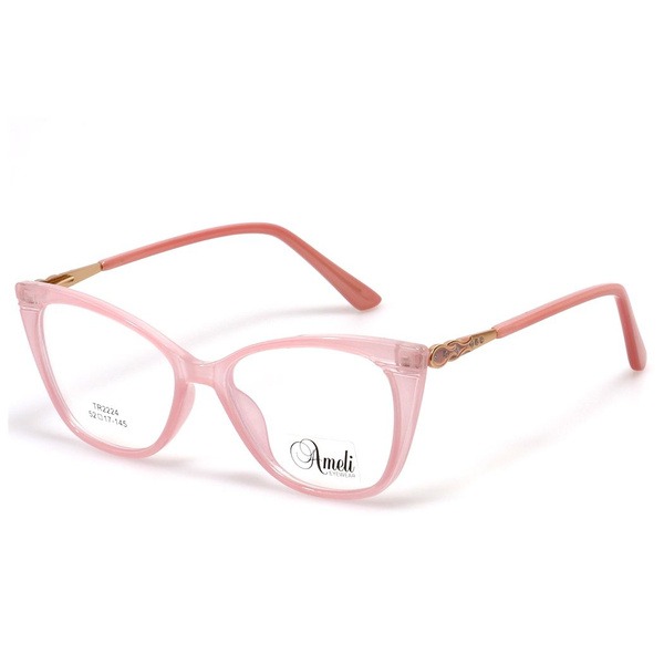 Women's Pink Cat Eye TR-90 Plastic Eyeglass Frames - Jlur Optic 02022666