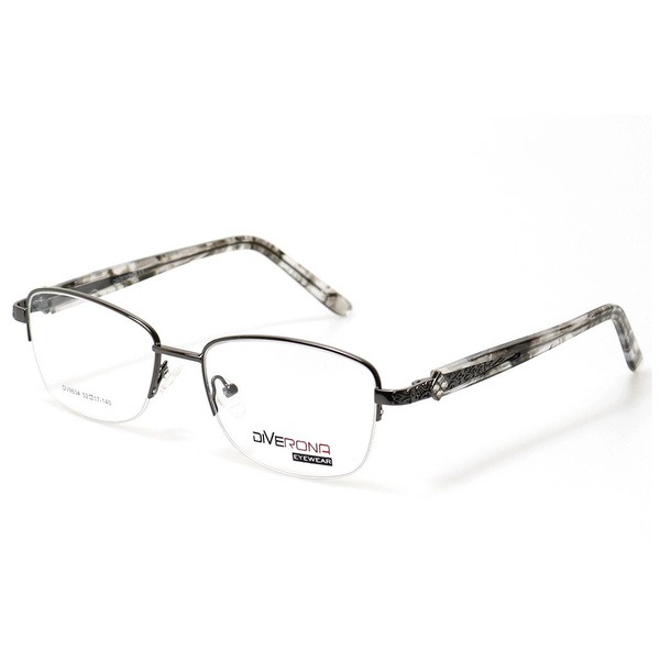 Women's Half-Rim Butterfly/Dragonfly Grey Sunglasses Jlur Optic 02023680