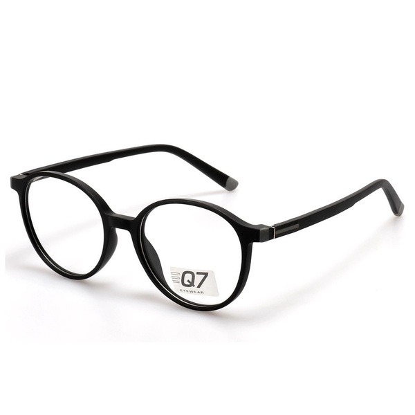 Men's Black Plastic Round/Panto Jlur Optic Eyeglass Frames (02023954)