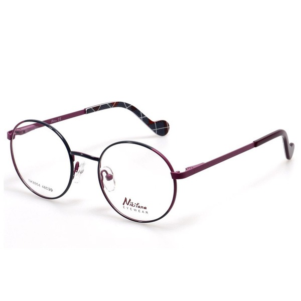 Kids' Blue Metal Round Eyeglass Frames - Jlur Optic 02023177