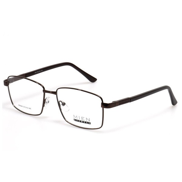 Men's Brown Metal Rectangle Eyeglass Frames - Jlur Optic 02024248