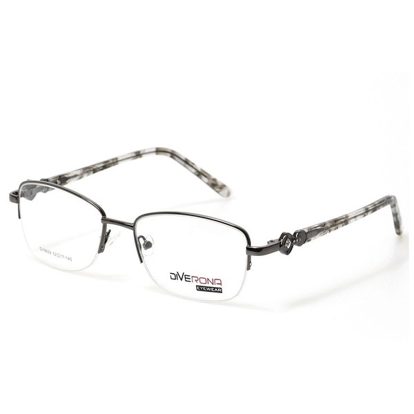 Women's Half-Rim Butterfly/Dragonfly Grey Jlur Optic Glasses (02023663)