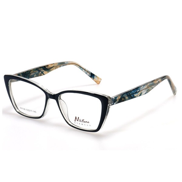 Blue Butterfly/Dragonfly Rimmed Women's Plastic Eyeglass Frames - Jlur Optic 02024421