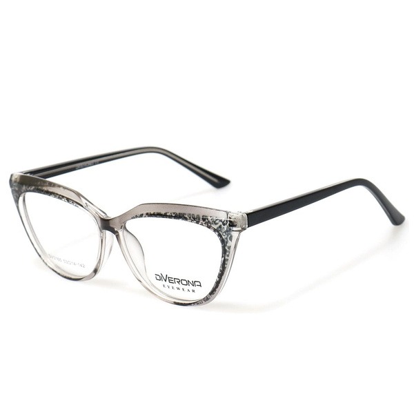 Women's Gray Butterfly/Dragonfly Rimmed Plastic Eyeglasses - Jlur Optic 02023603