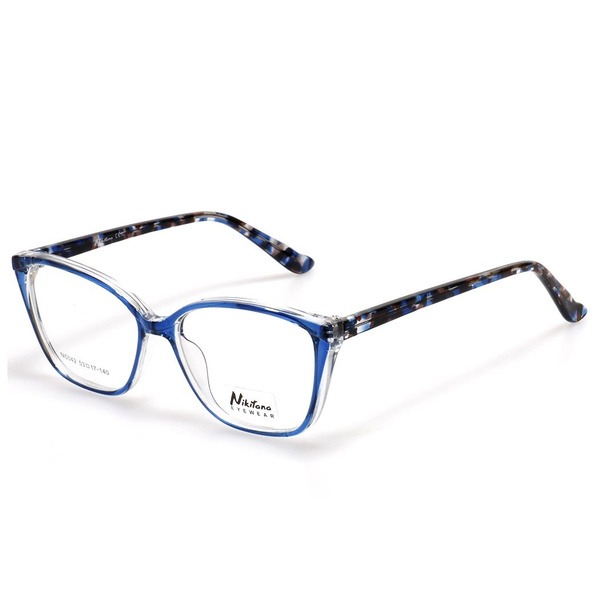 Women's Blue Butterfly/Dragonfly Plastic Rimmed Glasses - Jlur Optic 02024416