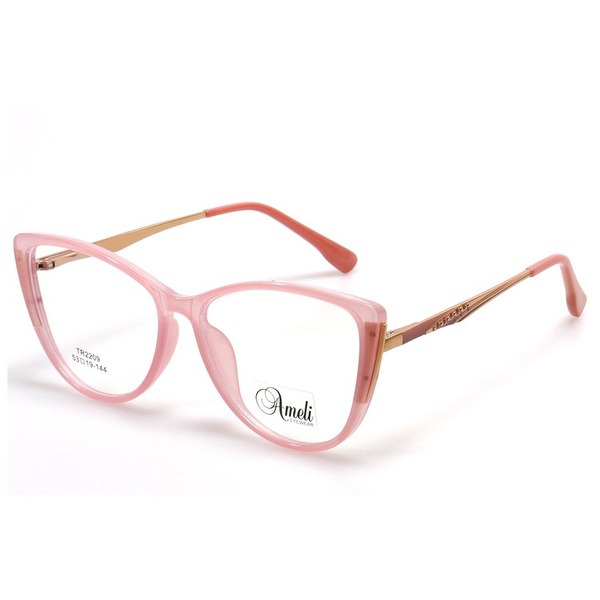 Women's Pink Butterfly/Dragonfly Rimmed Glasses - Jlur Optic 02023345