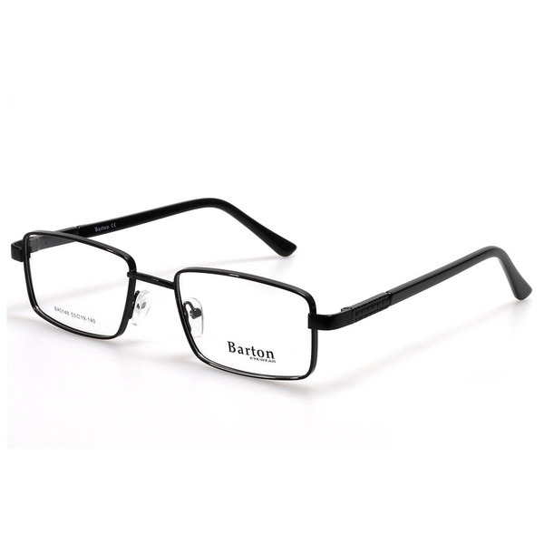 Men's Black Metal Rectangle Eyeglass Frames - Jlur Optic 02020473