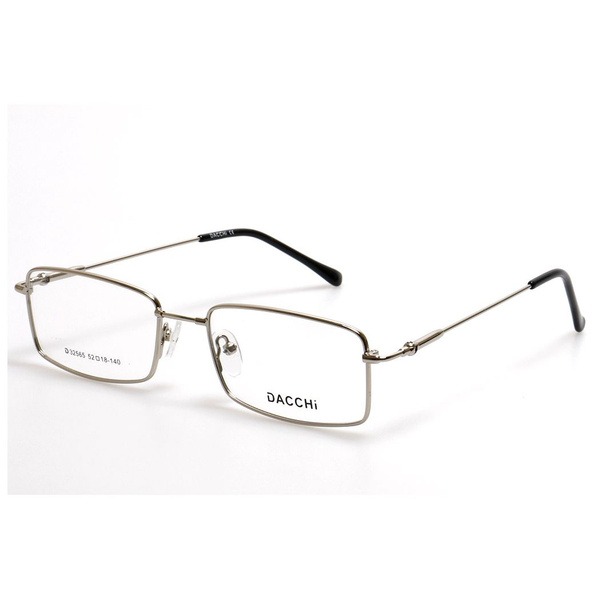 Silver Metal Rectangle Unisex Eyeglass Frames - Jlur Optic 02024452
