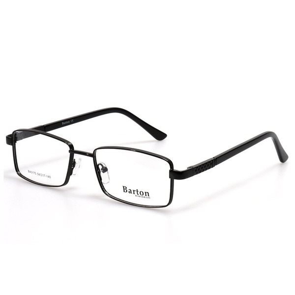 Men's Black Metal Rectangular Eyeglass Frames - Jlur Optic 02024184